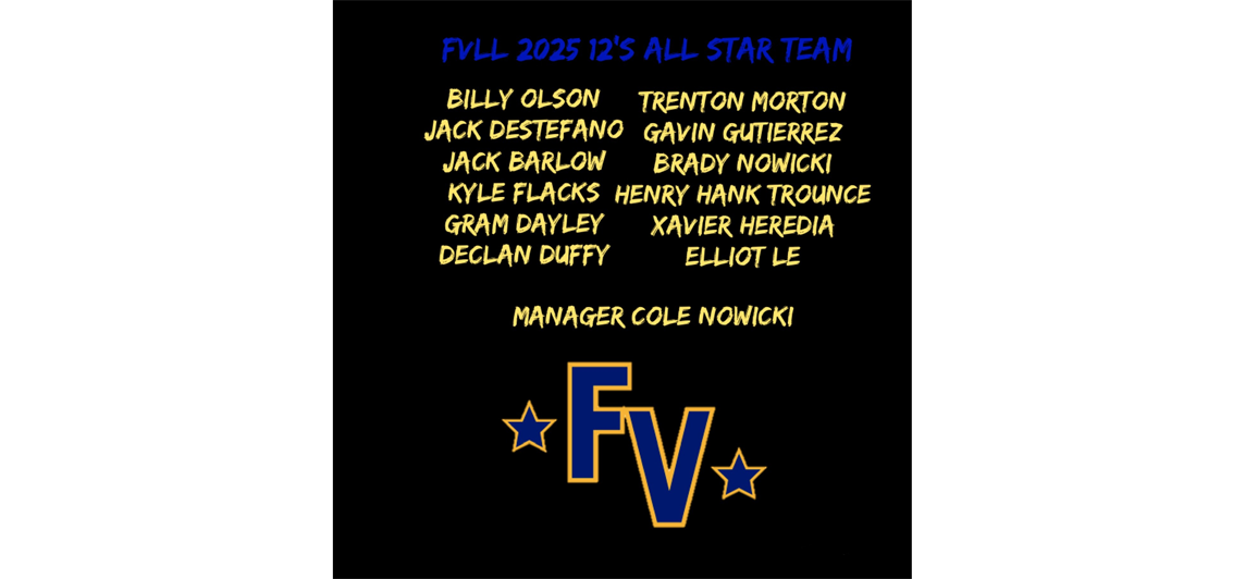 2025 12's All Star Roster