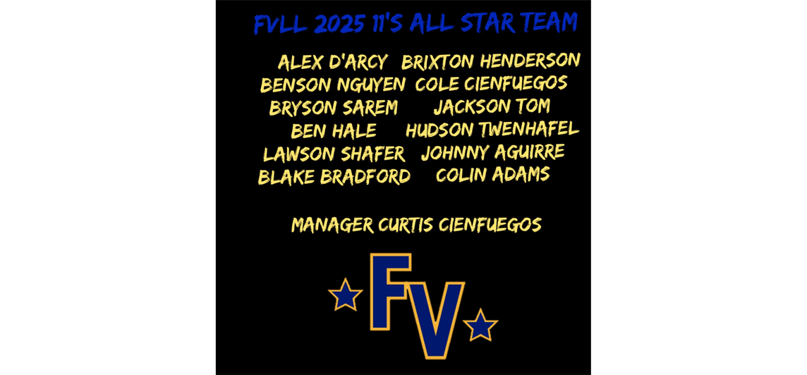 2025 11's All Star Roster 